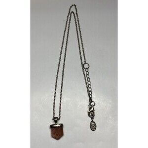 SILPADA SUNSTONE NECKLACE SUNSTONE STERLING SILVER 925 UNIQUE SHARP GEM
